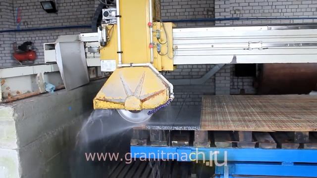 Камнерезный автоматический окантовочный станок PLC 400 ООО ГРАНИТМАШ смотреть онлайн