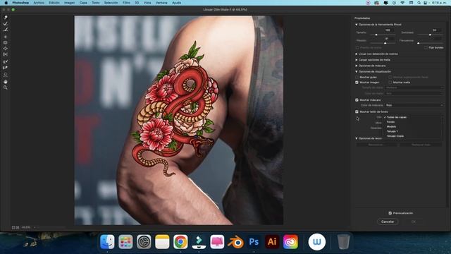 Photoshop Tutorial | Cómo agregar Tatuajes a una Foto | How to Add Realistic Tattoos смотреть онлайн