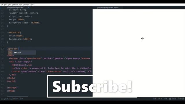 Simple Popup Box Onclick using JavaScript (Easy) смотреть онлайн