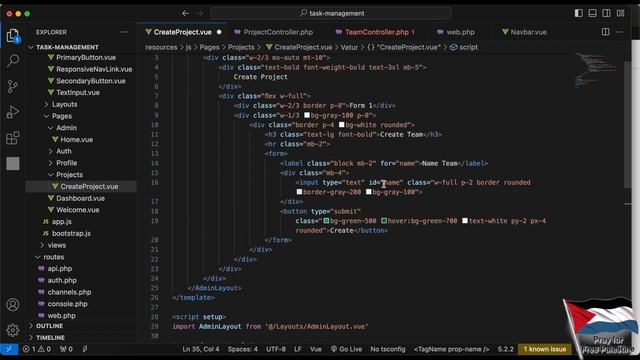 Laravel Inertia Vue - Submit & Validation (Part 6) смотреть онлайн