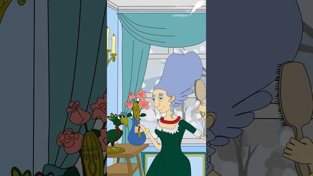 Дамские прически XVIII века. Как их делали (анимация) #Shorts смотреть онлайн