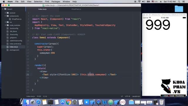 REACT NATIVE KHOA PHẠM | Bài 15: STATE | QUẢN LÝ TRẠNG THÁI смотреть онлайн