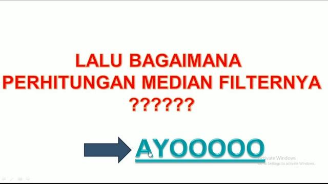 ALGORITMA MEDIAN FILTER смотреть онлайн