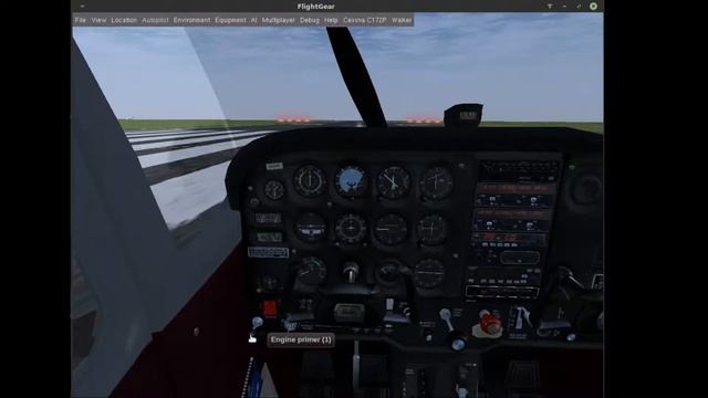 как взлететь на Cessna 172P туториал flightgear смотреть онлайн
