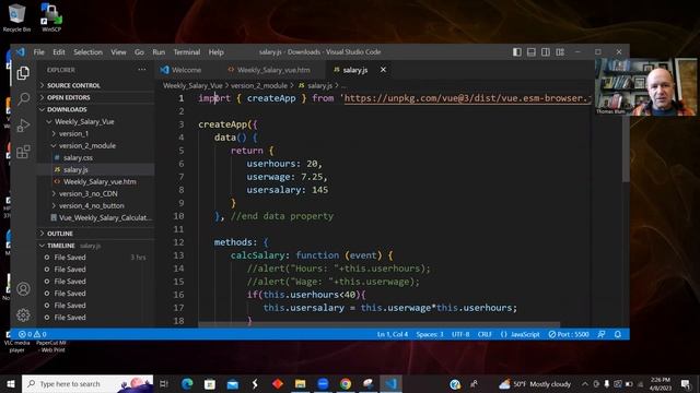 VUE Demo: Weekly Salary Calculator (4 versions) смотреть онлайн