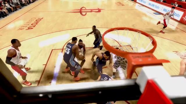 NBA 2K14 JAMES HARDEN THROWS IT DOWN!! смотреть онлайн