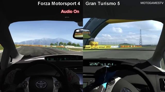 Forza Motorsport 4 vs Gran Turismo 5 - Toyota Prius at Tsukuba смотреть онлайн