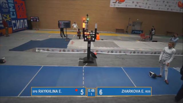 Т8. Жаркова Е. - Райхлина Е. ШПАГА (девушки) личные СИНЯЯ дорожка смотреть онлайн