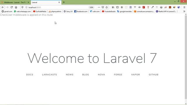 Laravel 7 Tutorial - Middleware смотреть онлайн