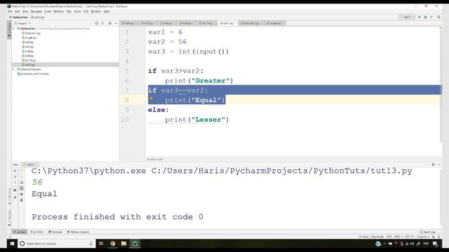 If Else & Elif Conditionals In Python | Python Tutorials For Absolute Beginners In Hindi #13 смотреть онлайн