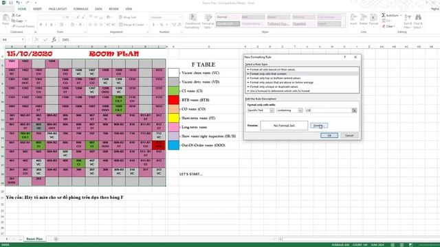 HOW TO PAINT A ROOM PLAN WITH EXCEL - CONDITIONAL FORMATTING смотреть онлайн
