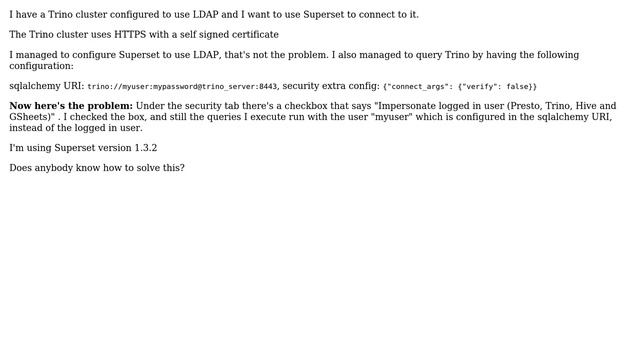 Superset with Trino Impersonation and LDAP (2 Solutions!!) смотреть онлайн