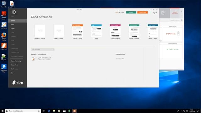 0patching NitroPDF memory corruption 0day (CVE-2019-5050) смотреть онлайн