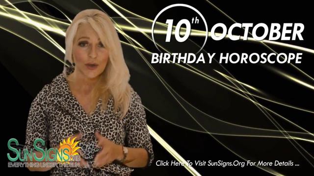 October 10th Zodiac Horoscope Birthday Personality - Libra - Part 1