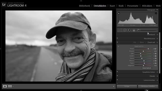 Zwart-wit omzetting in Lightroom 4 смотреть онлайн