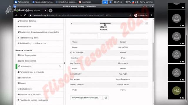 Remy Sanjinez Rodríguez LimeSurvey en la toma de evaluaciones escolares смотреть онлайн