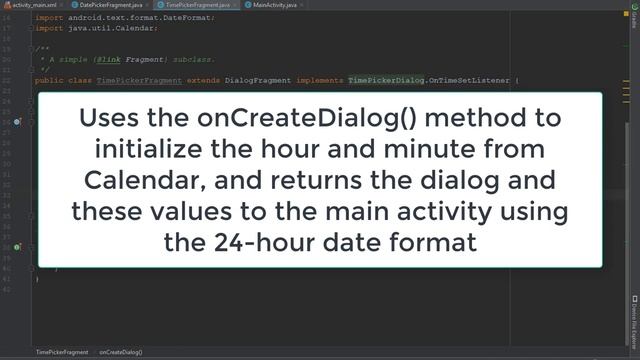 Android Pickers Part 3 | Android TimePicker Dialog (TimePickerDialog) смотреть онлайн