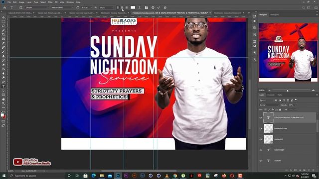 Create a ZOOM MEETING church program flyer. (Photoshop) смотреть онлайн