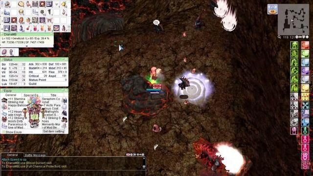 [iRO Chaos] Instant cast Cart Cannon, Strike set and leveling at Magma Dungeon 3 смотреть онлайн