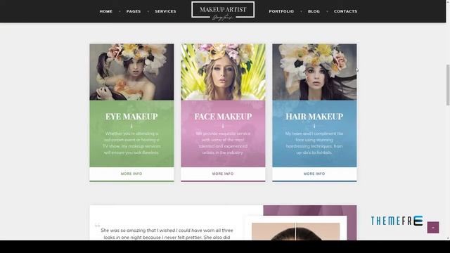 MakeUp Artist Pro - MakeUp Artist, Beauty and Hair Stylist WordPress смотреть онлайн