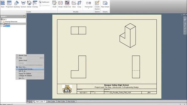 Combine Single Sheets into a Multiple Sheet Drawing смотреть онлайн