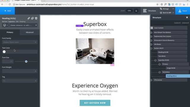 Superbox Element - Create Animated Content Switch Effects On Hover with Oxygen смотреть онлайн