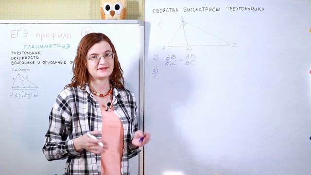 №16 Свойства биссектрисы треугольника. Теория [ЕГЭ математика профиль] смотреть онлайн