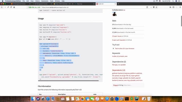 Ep8 - React Node Amazon S3 Upload: Create File sharing web app with Express & ReactJs from Scratch смотреть онлайн