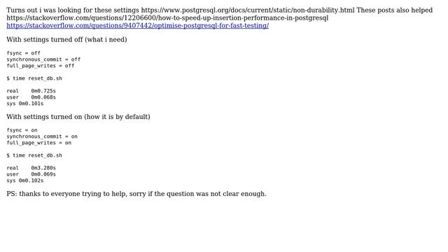 What configurations affect the speed of DDL statements in PostgreSQL (2 Solutions!!) смотреть онлайн
