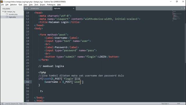 Belajar Membuat Login Sederhana dengan PHP dan MYSQLI TERBARU 2022 WORK!! | PART 1 смотреть онлайн