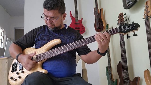 Baixo Cort Action DLX V A  Circuito Sonorus Cp600