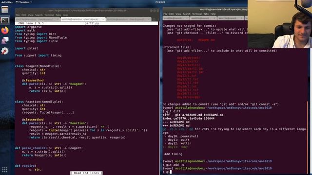 advent of code 2019 - day 14 (python + python 0) смотреть онлайн
