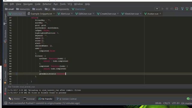 Filter vue table role column using underscore in laravel 5 3 part 1 смотреть онлайн