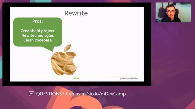 Vladimir Jovanovic: Rewrite or Refactor That Is the Question - mDevCamp 2020 (Day 2) смотреть онлайн