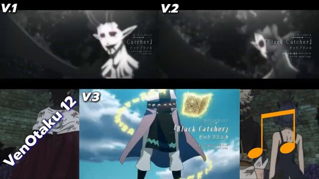 Black Clover - Opening 10 / Comparación [versiones 1 - 3] смотреть онлайн