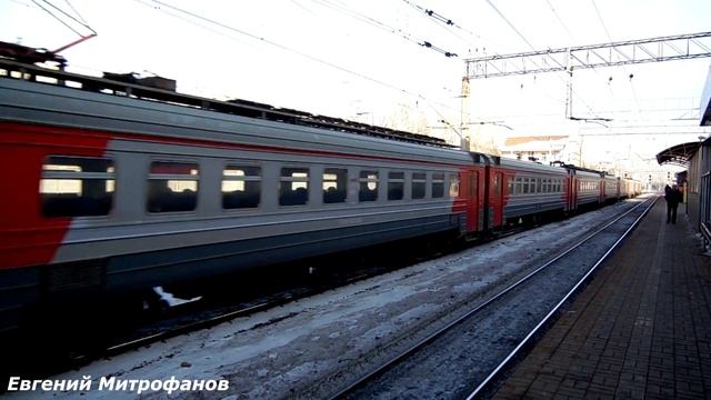 Электропоезд-экспресс ЭД4м-0242 (ТЧ-4) скорый пригородный поезд № 7183, Крутое - Москва. смотреть онлайн