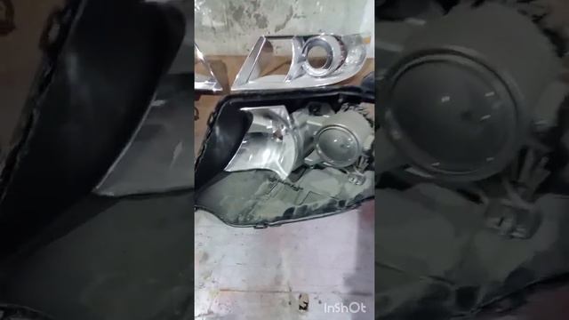 Bi-LED линзы Aozoom в Subaru Tribeca 2009 большой комплекс работ по ребилду фар головного света смотреть онлайн