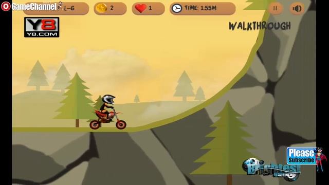 Epic Skills Motocross / Motorcycle Racer / / Browser Flash Games / Gameplay Video смотреть онлайн