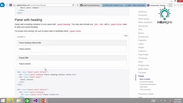 Building responsive UI with Bootstrap - Part 2 - by millionlights смотреть онлайн