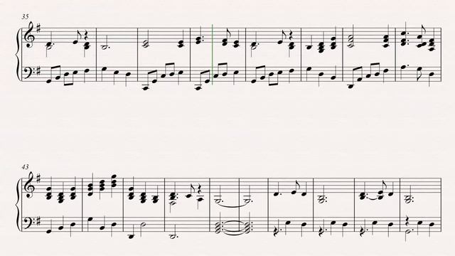 Piano - Silent Night - Christmas Sheet Music, Chords, & Vocals смотреть онлайн