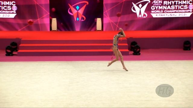 RAFFAELI Sofia (ITA) - 2021 Rhythmic Worlds, Kitakyushu (JPN) - Qualifications Clubs смотреть онлайн