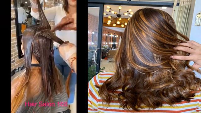 Hair Salon 168/ how to dry gray color hair / how to make hair style for party смотреть онлайн