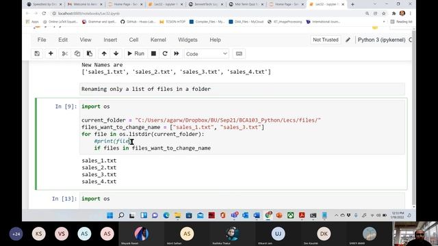 Lecture 30: Renaming Multiple files in Python | Rename only a list of files | os.path.split() смотреть онлайн