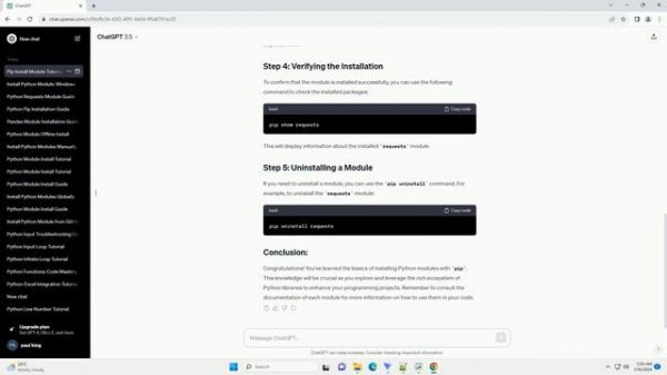 python install module with pip