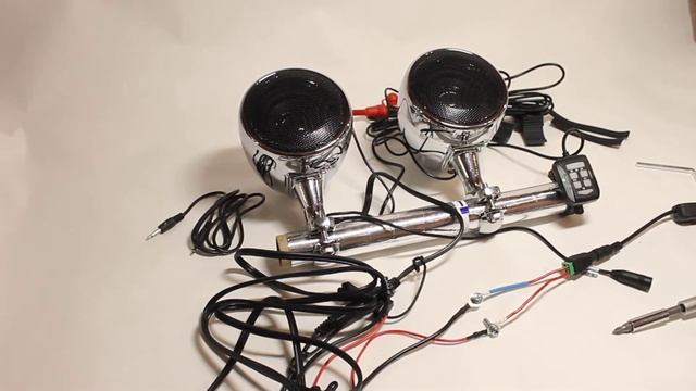 Аудиосистема для мотоцикла GoHawk AN4 (SPK350) D-class/Bluetooth/AUX. смотреть онлайн