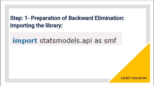 Backward Elimination in Telugu смотреть онлайн