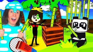 ПОЧЕМУ МОЯ ФЕРМА БАМБУКА СТАЛА НАРИСОВАННОЙ В МАЙНКРАФТ