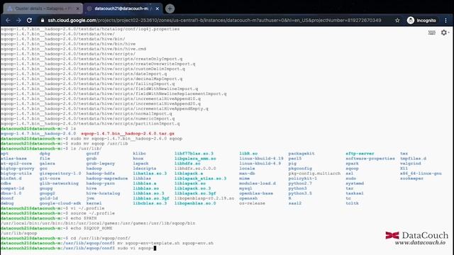 06.07 Installing sqoop on dataproc cluster смотреть онлайн