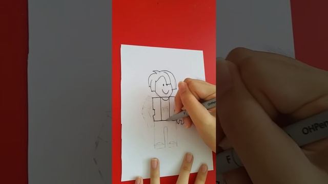 How to draw roblox bacon hair смотреть онлайн