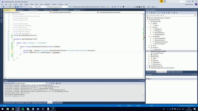 Xamarin Forms SQLite Demo смотреть онлайн